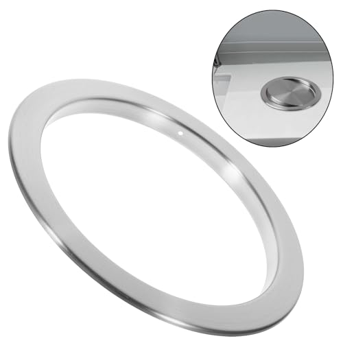 Image of CHILDWEET Countertop Trash Grommet Round Trash Chute Grommet for Kitchen Built-in Waste Chute Scratch-Resistant Smooth Surface Easy Install and Remove 8.18 X 8.18 X 0.59 in 1 Pack