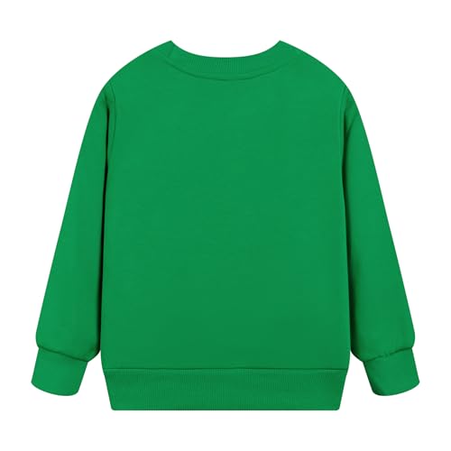 Image of Akyzic Boys Sweatshirts Cotton Long Sleeve Crewneck Pullover Toddler Kids Winter Warm Shirt Sweater Tops 3t-8t