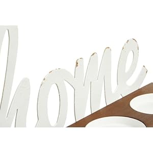 Sofe rustic tea lights candle holder set with home sign farmhouse home decor 3 pillar candle holders for table centerpiece wood candle stand  urban country home decor