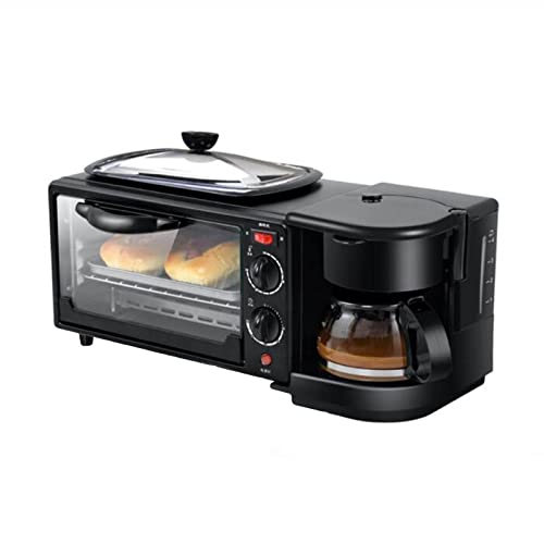 Piccola Macchina for la Colazione 4-in-1 Dimensioni della Famiglia Stazione for Colazione Elettrica Multifunzione Macchina for Panini Macchina for la Colazione Padella Mini Forno Macchina for il Caffè