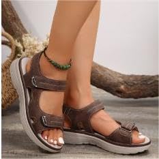 Orthopedic Hiking Sandals Women,Cushion Air Sandals Women,Hook Loop Non Slip Outdoor Wedge Walking Sandals,Air Cushion Sport Slingback Elastic Band Casual Platform Shoes,Adjustable Strap Sandals2