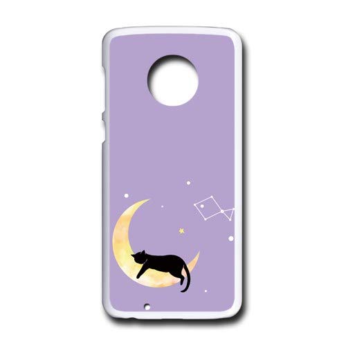 Motorola Moto G6 Dedicated Smartphone Case Cover Cat and Moon [Design A] RB-928A