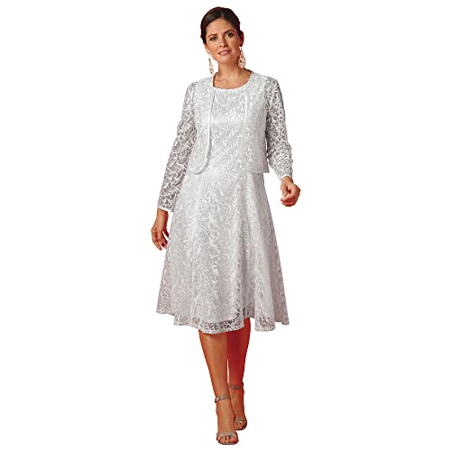 Masseys Lace Dress and Jacket Suit