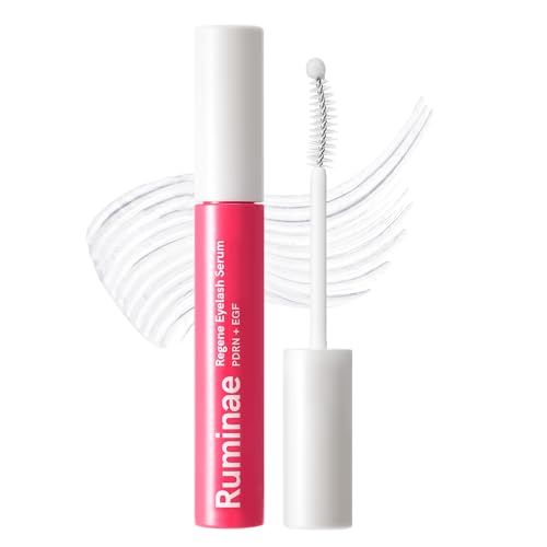 Ruminae Advanced Lash Repair Serum for Damaged or Extension-Weakened Lashes | PDRN & EGF Recovery Formula with Peptides & Amino Acids | Gentle Korean Lash & Brow Serum, Prostaglandin-Free (0.3 fl oz)