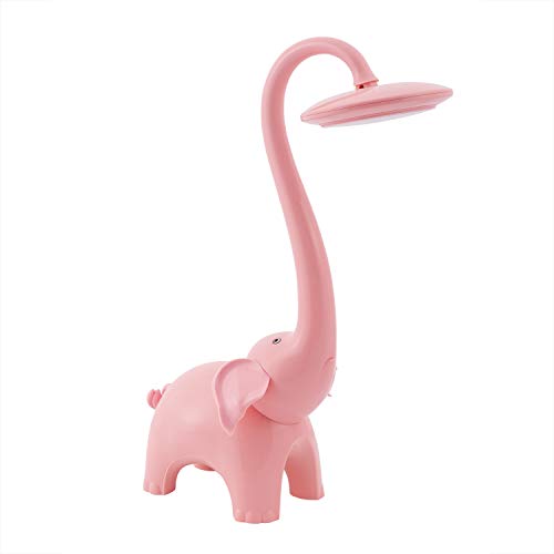 Elephant LED Desk Lamp, Safari Animal Night Light, Touch Lamp, Kids Decor (Emmy)