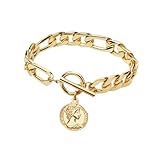 TOYANDONA Pulsera de Aleación con Diseño de Colgante Elegante Cadena de Muñeca Cómoda y Resistente para Mujer y Novia Regalo Delicado para Eventos y Ocasiones Especiales