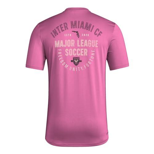 Image of adidas Men's Inter Miami CF Local Pop Short Sleeve Pre-Game T-Shirt