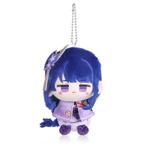 UTIEHD Anime Game GI Character Keychain Pendant Cute 10cm Collectible Bag Charm Compact Size for Backpacks and Keys for Fans (RaidenShogun)