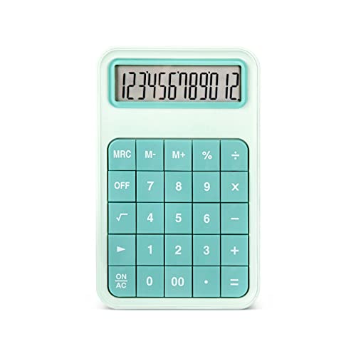Calculadora estándar de colores con pantalla LCD grande y diseño portátil ultra fino para diario