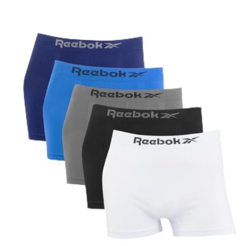 Kit 5 Cuecas Reebok Boxer Classic Microfibra Sortido Tamanho:G;Cor:Sortido