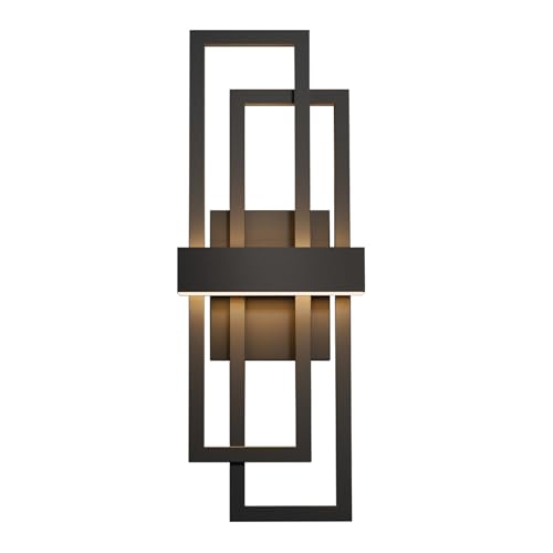 LamQee 25.6 Inch Modern Outdoor Wall Lights, Integrated LED 1200LM