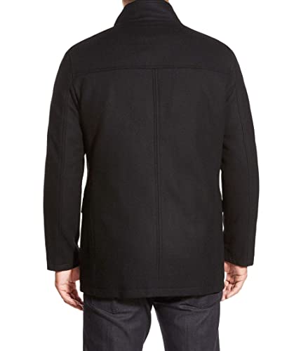 Cole Haan Signature Men's Wool Melton Coat with Nylon Bib2