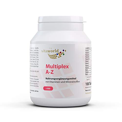 Vita World Multiplex Multivitamínico A - Z 100 Tabletas Made in Germany