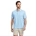 M MAELREG Golf Shirts for Men Dry Fit Texture Designed Lightweight Casual Rib Collared Mens Polo Shirt Short Sleeve Sky Blue