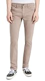 PAIGE Men's Federal Slim Straight Twill Pants, Cocoa Powder, Tan, 33