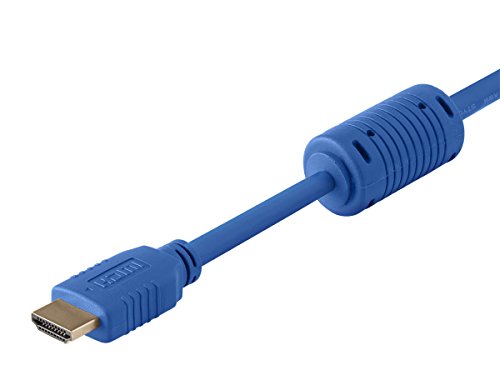 28Awg High Speed Hdmi Cable W/Ferrite Cores, Blue (6 Feet) #TOP1