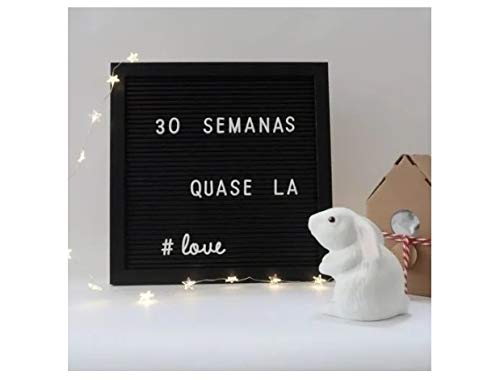 Quadro Letreiro Decorativo Com Letras E Números Removível