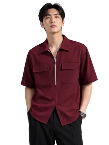 Image of GRECIILOOKS Men's Lycra Blend Regular Fit Tshirt | Mens TShirt's | Polo T- Shirt for Mens | Half Sleeve Polo Neck Tshirt for Men (Available in Plus Sizes)
