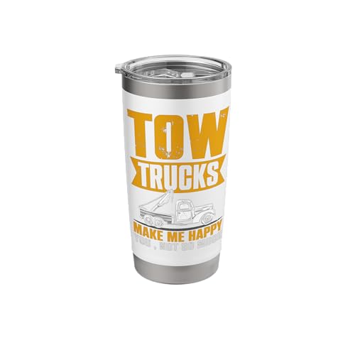 Tow Truck Driver Recovery Vehicle Operator Wrecker Funny Stainless Steel Insulated Tumbler -  Merch on Demand, 22BY10H65XAUSwhite