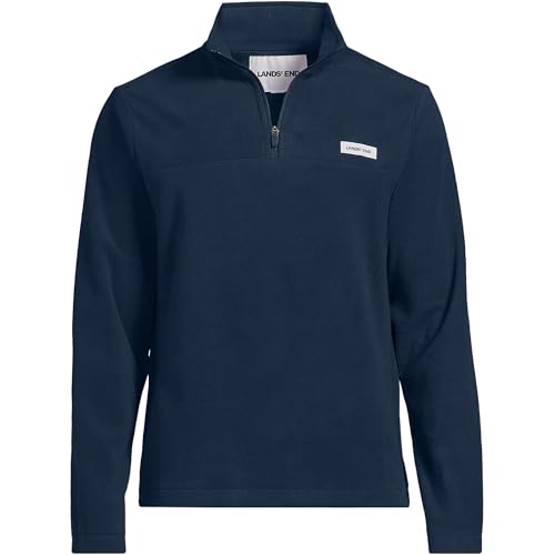 Image of Lands' End Men's Anyweather Fleece Quarter Zip Pullover