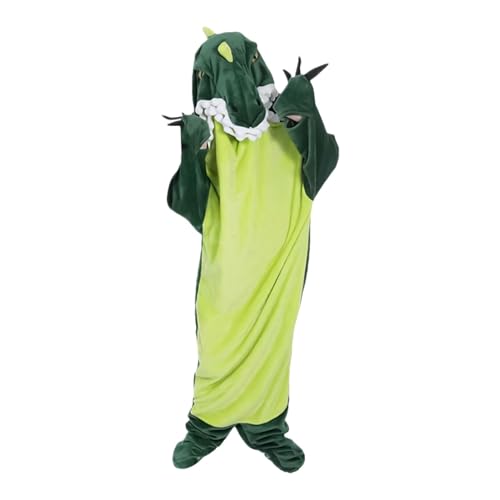 Disfraz de Dinosaurio para Adulto,Disfraz de Halloween de Animal, Lindo pijama mono holgado disfraz de Halloween, Mono para adulto con capucha, diseño de disfraces de mujer para Halloween, Navidad, Añ