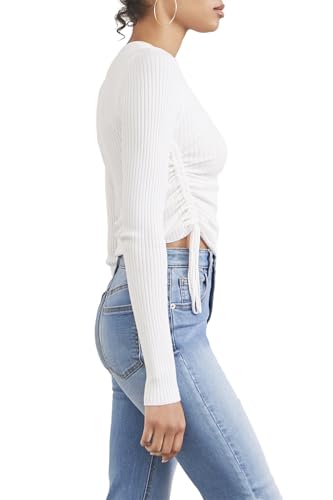 Forever 21 Women's Ribbed Ruched Drawstring Sweater2
