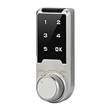 Ensemble complet de serrure : comprend 1 serrure à combinaison numérique en alliage de zinc avec verrou à languette en option de 20 mm ou 30 mm de long pour les portes de moins de 15 mm ou 25 mm d'épaisseur respectivement.
