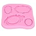 Mothinessto Moules de Cadres Photo, Moule de Cadre de Miroir 4 Types de Silicone ‑40 ℃ ~ 230 ℃ Durable pour la Cuisson