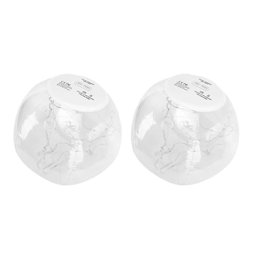 Qcwwy Luces Flotantes para Piscina con Energía Solar, Encendido Automático y Apagado, Luces Solares Flotantes para Piscina, Bolas Luminosas Solares Inflables Transparentes para áreas