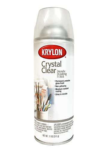 Krylon® Crystal Clear 11oz. Aerosol Spray - Permanent Gloss Surfa...
