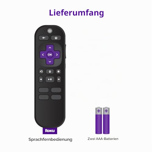 Offizielle Roku Sprachfernbedienung für Player, Audio und TV – Ansicht 6