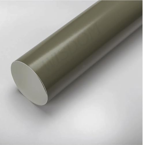Image of WISDOM Matte Satin Milltry Green Vinyl Car Wrap Air Release, Self Adhesive, Vehicle wrap Sheet for Automotive Bike, Scooty DIY Exterior Interior Decoration (Milltry Green, 20 Inch X 7 Feet)