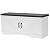 HOMSHO 2-Tier Storage Bench, Shoe Bench with Padded Seat Cushion, Entryway Bench with 2 Barn Doors, Adjustable Shelf, 13.8" D x 39.4" W x 17.7" H, for Entryway, Living Room, Bedroom, White