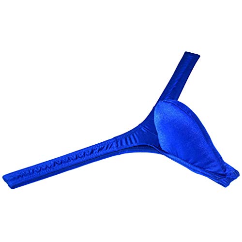 Sexy Men's Shiny Ice Silk Bikini Thong Underwear Male Bulge Pouch T-Back Soft Slim Front G-String Tangas2