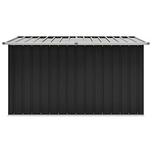 Verderoom Gartenbox Metall Gartenbox Wasserdicht XXL Auflagenbox Metall Auflagenbox XXL Kissenbox Werkzeugkasten Gerätebox Gartentruhe-Anthrazit-171 x 99 x 93 cm
