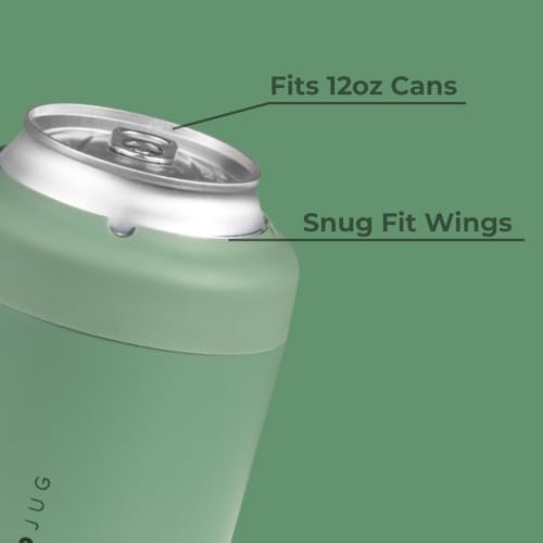 Image of HydroJug Can Cooler 12 oz, Stainless Steel Can Holder, Sage
