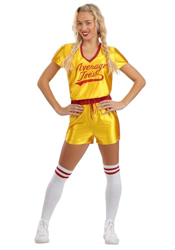 Dodgeball Average Joes Womens Costume with Shirt Shorts and Socks for Halloween Parties and Movie Cosplay X-Large
