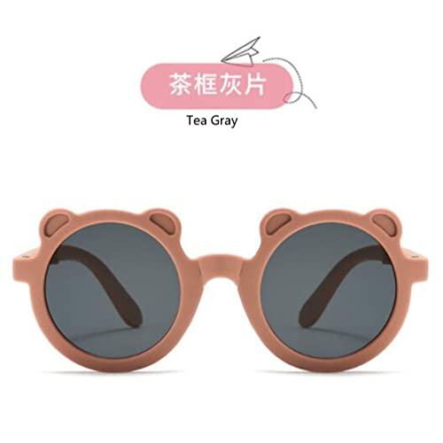 PUB Children's Bear Ears Folding Sunglasses for Boys and Girls Sunscreen Glasses Lovely Cartoon Children's Glasses3