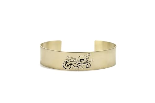 Bracelet ours polaire or 14k fini les bijoux fragiles avec ce jonc