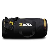 Hardy Bull Adjustable Shoulder Gym Bag, Duffle Bag, Mini Sports Bag with Multiple Pockets & Shoe Compartment (Yellow)