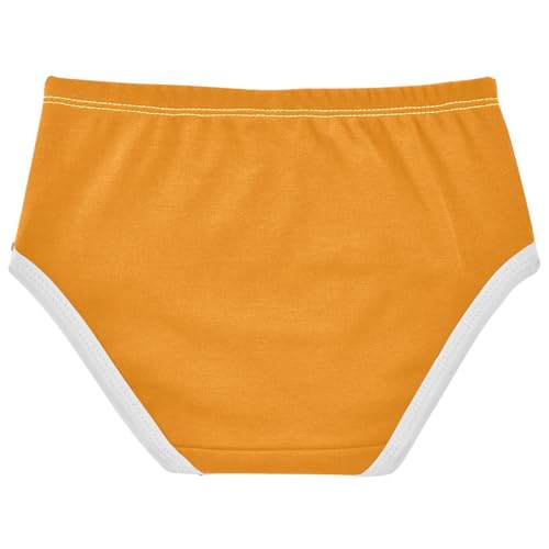 Joisal Tangerine Orange Girls Underwear Toddlers 2t Cotton Panties for Girl Stylish Kids Briefs Undies2
