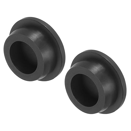 Image of uxcell High Temp Silicone Plug Mount Dia 29mm /1.14 inch T Shaped Rubber Stopper Hole Plugs for Powder Coating Plating Waterproof Plugs Sealing Plugs Black Pack of 2(OD 36mm)