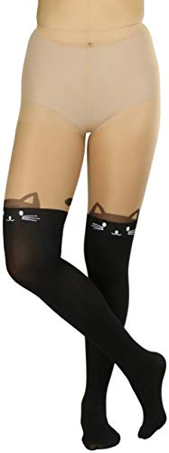 Image of ToBeInStyle Women's Cute Thigh High Printed Character Tights