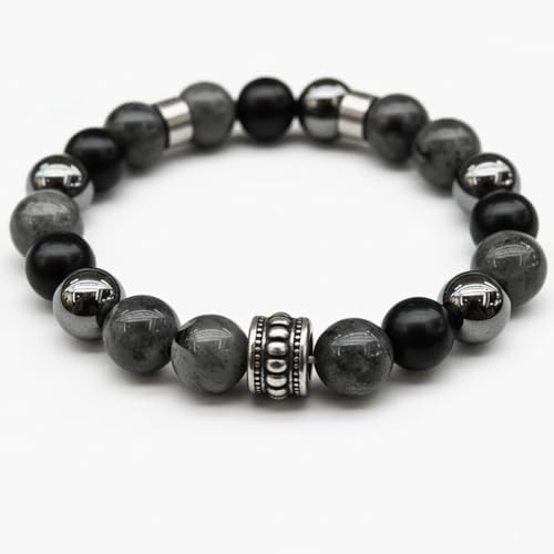 Image of THE MEN THING Natural Stone Bracelets - Adjustable Beaded Wristwear for Men & Boys (Multi-Design Collection)