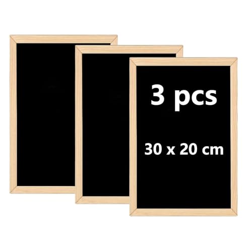 Kreidetafeln, 3 Stück Kreiden Tafel Und 1 Schwamm, 20 * 30CM...
