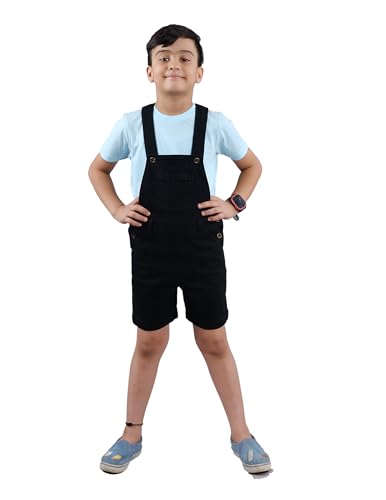 Image of KiddoPanti Boys Denim Dungaree Shorts