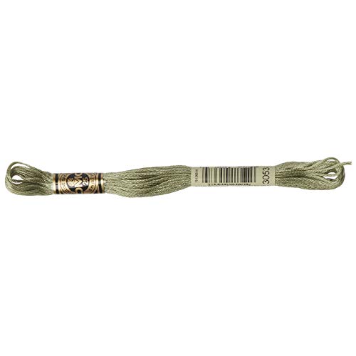 Image of DMC 6-Strand Embroidery Cotton Floss, Green Grey