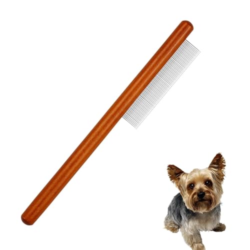 MAEELOU Wooden Small Dog Grooming Brush – Perfect for Shih Tzus, Yorkies, and Maltipoos – Ideal Puppy Hair Brushes for Maltese and Small Breeds