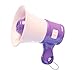 Small Bull Bullhorn Keychain Megaphone Portable Speaker with Record and Playback Feature for Adults and Children- Violet