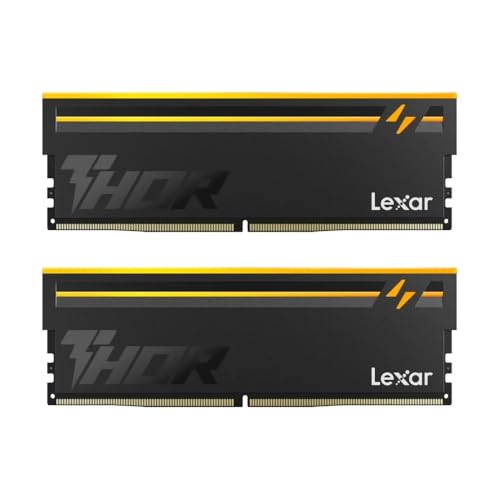 Lexar THOR RGB Gen2 DDR5 32GB (2x16GB) - 6000MT/s (6000MHz) CL36 - XMP/EXPO 1.4V Desktop Memory (LD5U16G60C36BV-RGD)